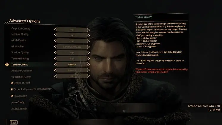 Middle-Earth: Shadow of Mordor on 'ultra' texture settings requires 6GB VRAM?