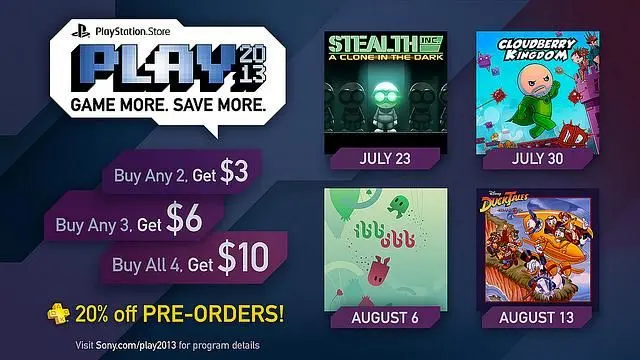 Sony announces summer deals for select PSN games
