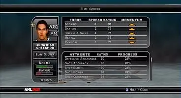 NHL '08 is the best game in the series by far.