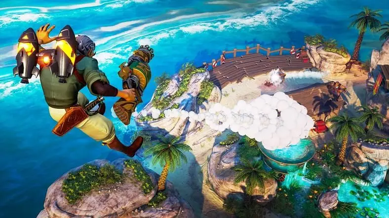 Rocket Arena Maps - The 10 Starting Maps reveal Exotic Locations