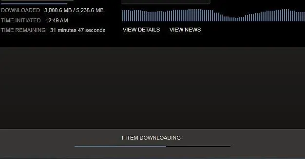 Background downloads added with Steam update