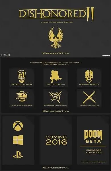 Rumour: E3 fact sheet reveals additional Dishonored 2 details