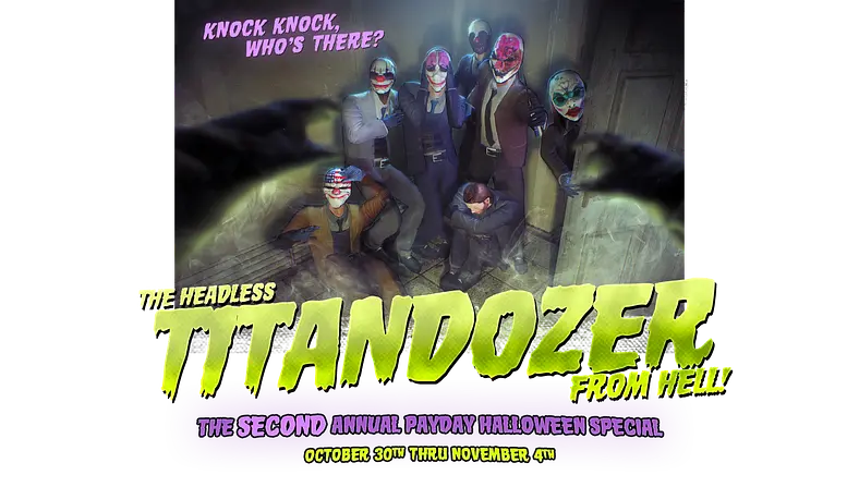 Payday 2's Halloween event kicking off on October 30