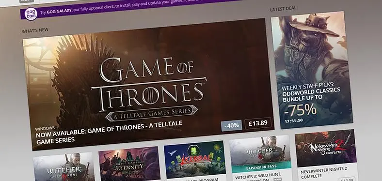 Telltale Games enter deal with GOG.com, DRM-free Game of Thrones now available