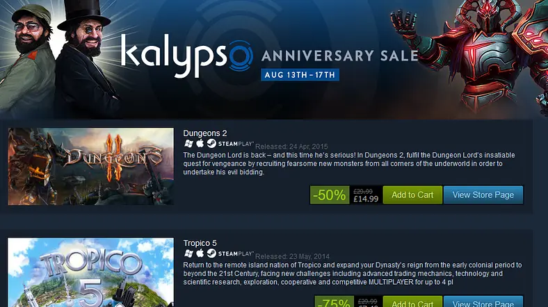 Crookz demo available, Kalypso launches major sale