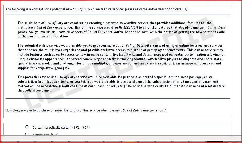 Rumour-mill: Activision mulls over Call of Duty online subscription?