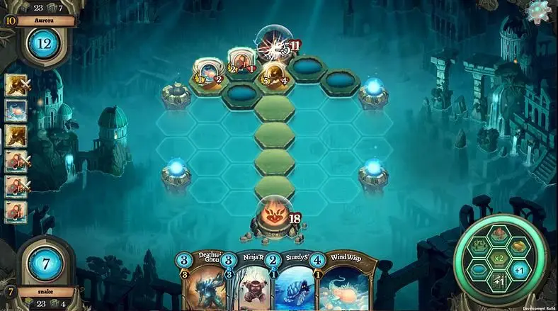Faeria is a little bit Hearthstone, but it's trying to create its own identity