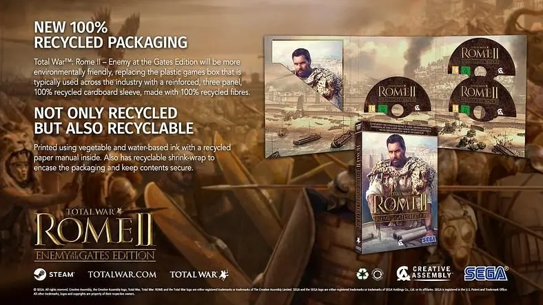 Sega Europe To Use Fully Recyclable Packaging for Upcoming Physical PC Games
