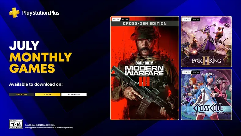 PlayStation Plus Essential Games List for July 2026