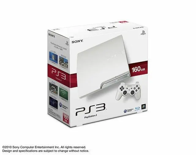 White PS3 slim for Japan, big HDDs
