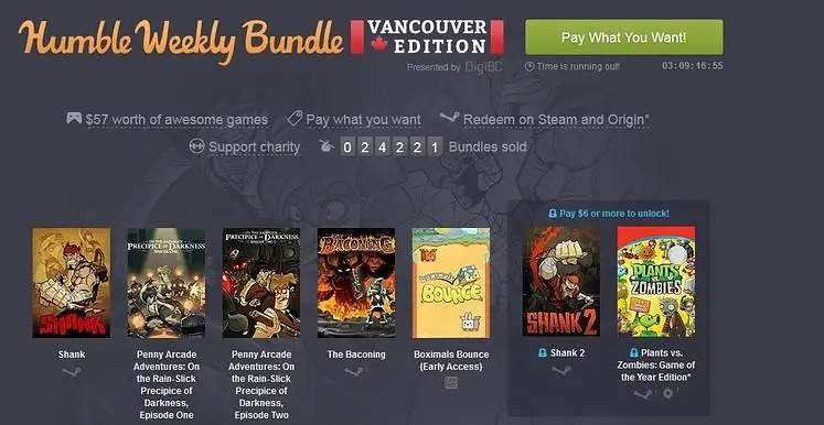 Humble Weekly Bundle heads to Canada with the Vancouver Edition