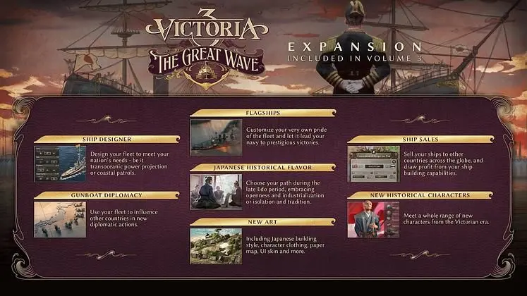Victoria 3: Volume 3 Unveiled, Major Naval Expansion The Great Wave and Two Immersion Packs Coming in 2026 and Early 2027