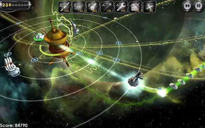 It's an alien attack tower defence game, apparently. With a (literal) twist!