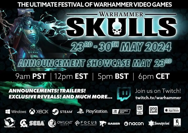 Warhammer Skulls returns to showcase latest updates on Space Marine 2, Total War Warhammer, Darktide and more