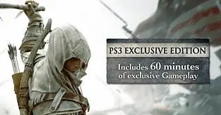 Assassin's Creed III box art reveals PS3 gets "60 minutes of exclusive gameplay"