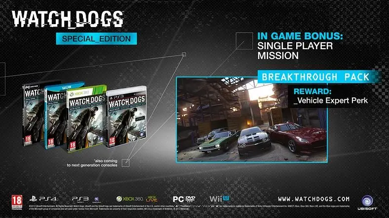 Ubisoft announces release date, gameplay trailer, special editions for Watch Dogs