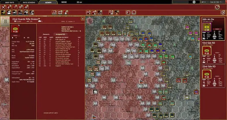 A bloody big game, about a big bloody war