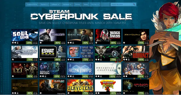 Valve kicks off Cyberpunk Sale on the Steam store