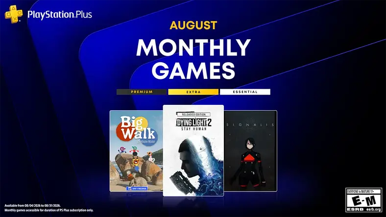 PlayStation Plus Essential Games List for August 2026