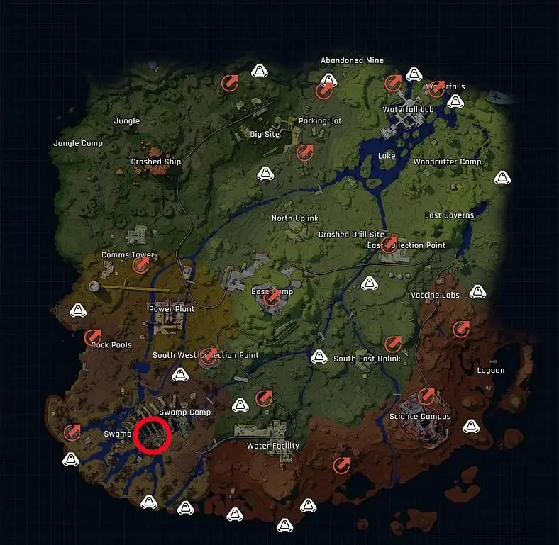 The Cycle Frontier Swamp Camp Root Dead Drop Location Guide