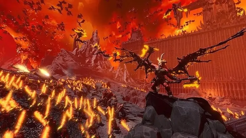 Skarbrand Leads the Daemons of Khorne in Total War: Warhammer 3