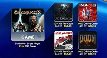 US PlayStation Store update adds Starhawk, FIFA 13 and Dead or Alive 5