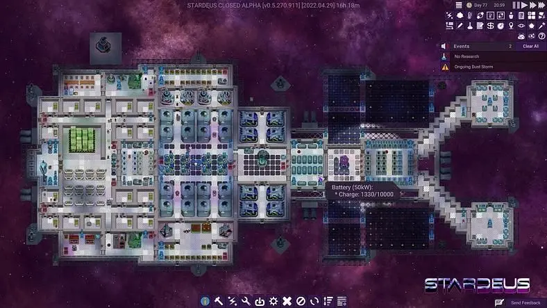 Sci-Fi Colony Management Sim Stardeus Warps Into Early Access Next Month