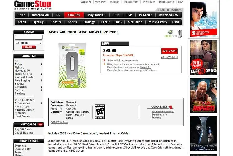 Microsoft unveils "LIVE Starter Pack" at $99 for Arcade owners