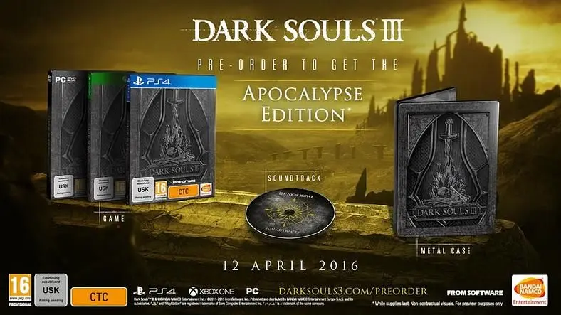 Dark Souls III gets 12 April 2016 launch date, two Collector's Editions revealed