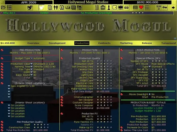 Hollywood Mogul 4 coming to Kickstarter
