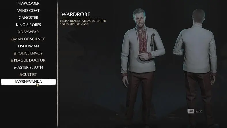 The Sinking City Outfits - How to unlock all Costumes
