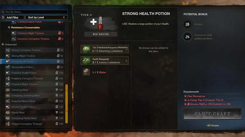 New World Camp Tiers - How to upgrade your camp and the max tiers to reach