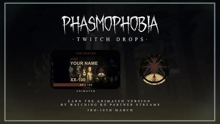 Phasmophobia Twitch Drops - The Hunted ID Card & Badge