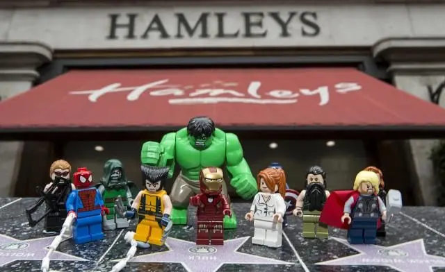 LEGO Marvel Super Heroes launches with superhero minifigs outside Hamleys