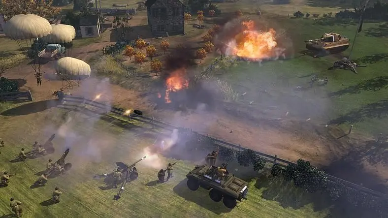How the west was won - with  the not very careful application of super-heavy tanks.