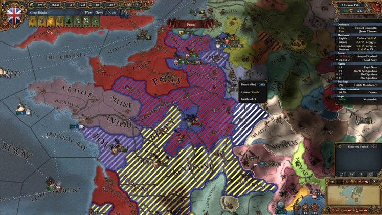 Building up your provinces into regional superpowers is all very well, but it's far more enjoyable to simply march into France and rob all their land