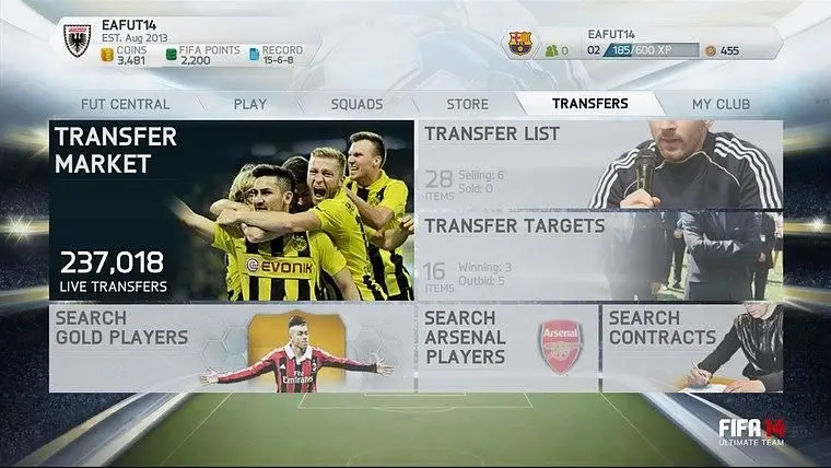 EA confirms that FIFA 15 will keep the Ultimate Team transfer market