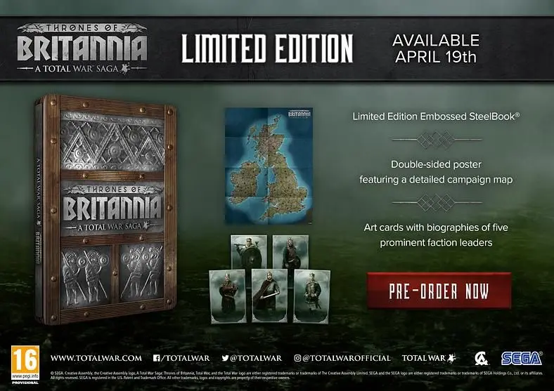 Total War Saga: Thrones of Britannia Release Date Announced