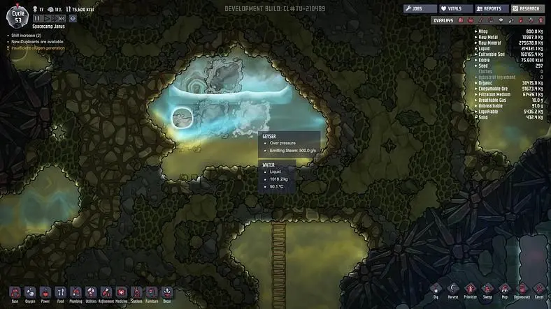 Oxygen Not Included - Water Production Guide