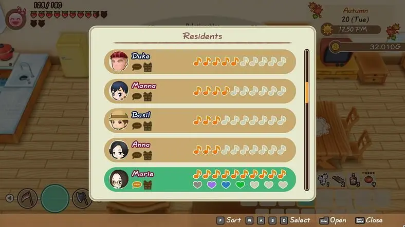 STORY OF SEASONS: Friends of Mineral Town Marriage Guide