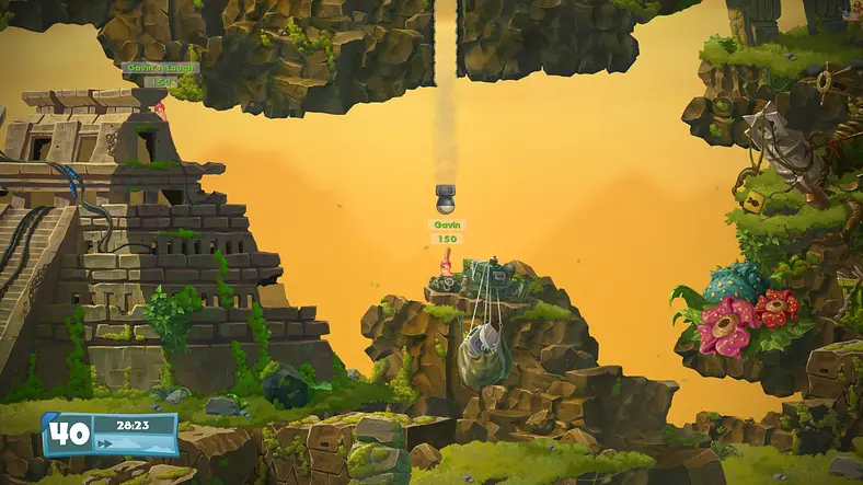 Worms W.M.D adds a crafting system to the game