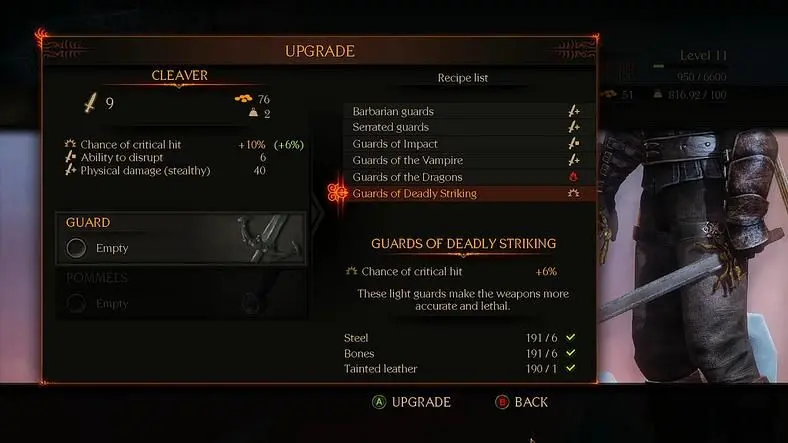 Spiders explain crafting system for fantasy RPG Bound by Flame