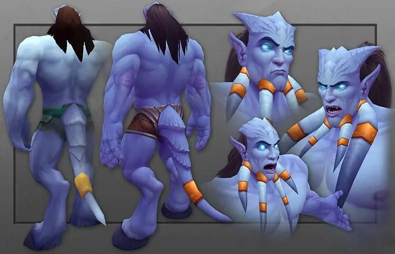 Warlords of Draenor's new male draenei model is impressively buff