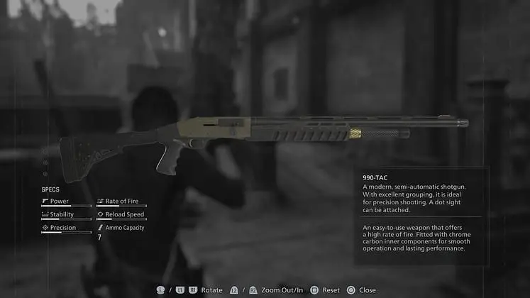 Full list of Resident Evil Requiem Weapons