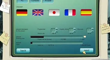 The gameplay itself interested me in theory, having to make games tycoon style sounded great.