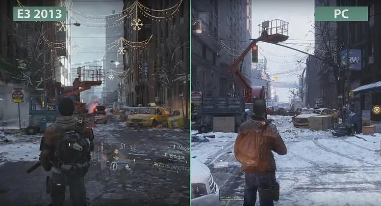 The Division being compared to its E3 2013 debut