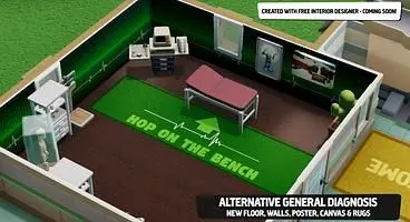 Two Point Hospital Mod Support Launches with Interior Designer