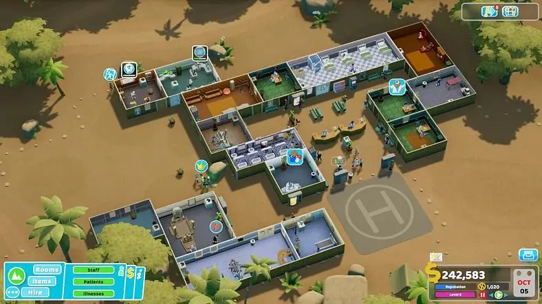 Two Point Hospital Pebberley Island DLC Review