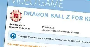 Dragon Ball Z for Kinect rated 12 by BBFC