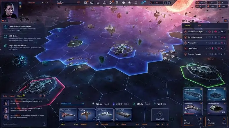 Sci-fi MMORTS Starborne Enters Open Beta in April